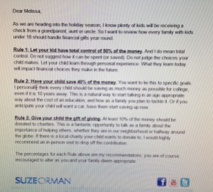 suze orman tips